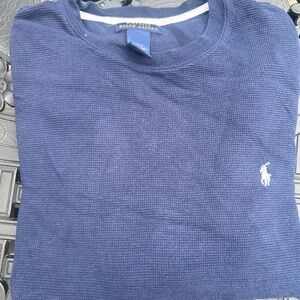 Two identical Ralph Lauren waffle shirt